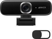 Anker PowerConf C300 Slimme Full HD-webcam, AI-aangedreven kadrering en autofocus, 1080p-webcam met ruisonderdrukkende microfoons, instelbare FoV, HDR, correctie bij weinig licht, Zoom-gecertificeerd