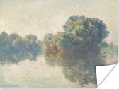 Poster The Seine at Giverny - schilderij van Claude Monet - 120x90 cm