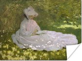 Poster Lente - Schilderij van Claude Monet - 80x60 cm