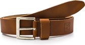 Aykon Heren Riem Leer / Broekriem - 40007 - Breedte 4 cm - Cognac - Lengte 115 cm