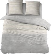 Snoozing Doortje - Flanel - Dekbedovertrek - Tweepersoons - 200x200/220 cm - Grijs