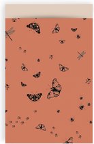 Inpakzakjes | Vlinders | Rood |  12x19CM - 200 stuks | Cadeauzakjes |  Inpakpapier | Inpak Zakjes | Zakjes Papier | Verpakkingsmateriaal | Verpakking | Cadeaus | Inpak Zakjes Papie