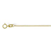 Gouden Gourmette Ketting 1 mm 42 cm 14 karaats