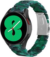 Strap-it Samsung Galaxy Watch 4 - 44mm resin band - groen