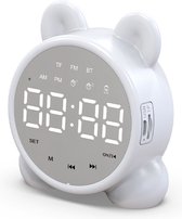 Slaaptrainer - Slaapwekker - Bluetooth Speaker - Wekker - Digitale Display Touch - Met Dimfunctie - 7 Helderheden - Kindvriendelijk Design