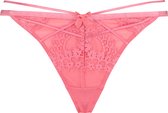 Hunkemöller Dames Lingerie String Claire  - Roze - maat L
