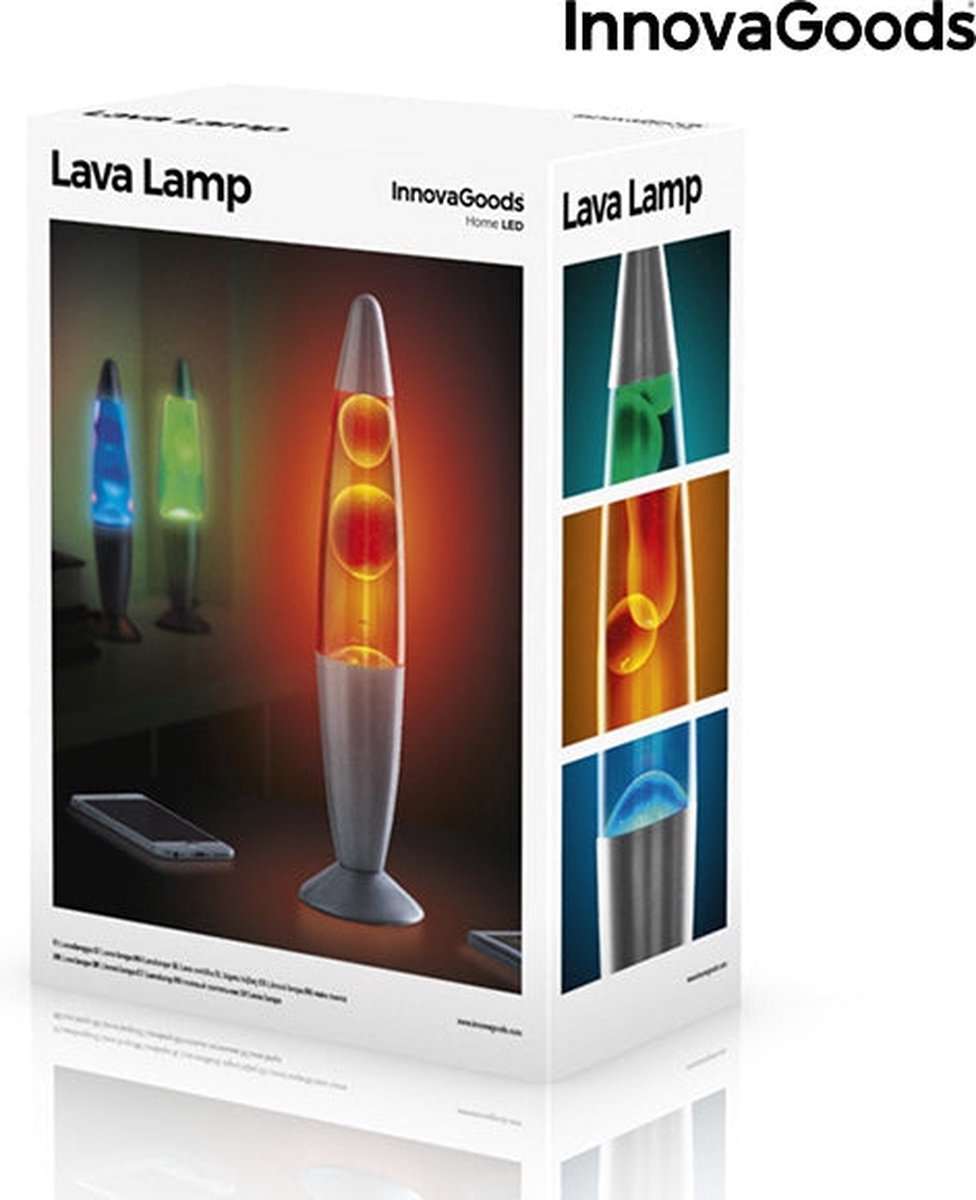 InnovaGoods 25W Magma Lavalamp Tafellamp - Rood | bol.com