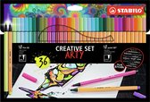 STABILO ARTY Creative Set Pen 68 & Point 88 Combi Etui 36 Stuks