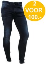 Cars Jeans - Heren Jeans - Super Skinny - Lengte 32 - Stretch - Dust - Black Blue