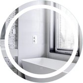 Luxiqo® Spiegel Badkamer - LED Spiegel - Wandspiegel Badkamer - Moderne Wandspiegel - Scheerspiegel - LED Verlichting - Spiegel Hangend - 60 x 60 cm