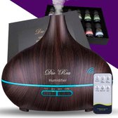 DioRea® Aroma Diffuser 550ml Incl. 12 DioRea Etherische Oliën met Afstandsbediening Aromatherapie Vernevelaar Luchtbevochtiger - Geurverspreider