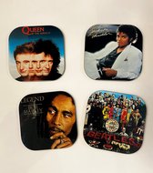 onderzetters - vinyl - LP album covers - the beatles - Michael Jackson - Queen - Bob  Marley