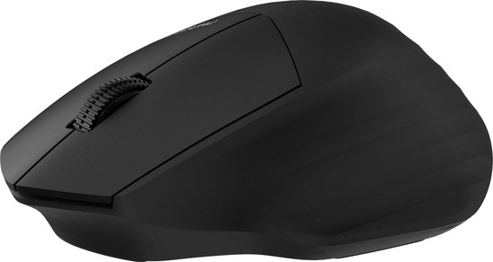 Phreeze draadloze muis met duimsteun - Draadloos + Bluetooth V5.0 - Ergonomisch - Stille muis - Zwart