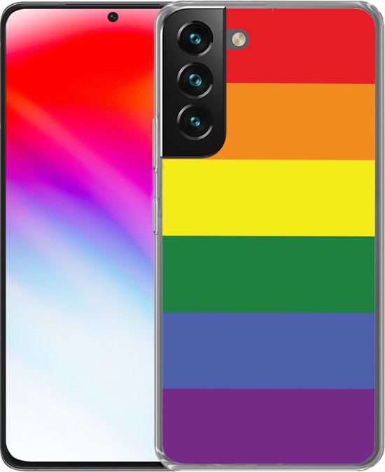 Coque Samsung Galaxy S22 Plus - Arc-en-ciel - Pride - Drapeau arc-en-ciel - Siliconen