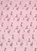 Grote, roze deken 175x215 cm - Bambi DISNEY