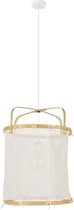 Hikari hanglamp - Stof en bamboe - Lantaarn - E27 - Ø35 cm - Naturel