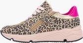 limelight girl Roze leren chunky sneaker panterprint - Maat 30