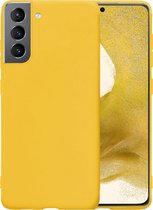Samsung S22 Plus Hoesje Siliconen Cover - Samsung Galaxy S22 Plus Case Hoes - Geel