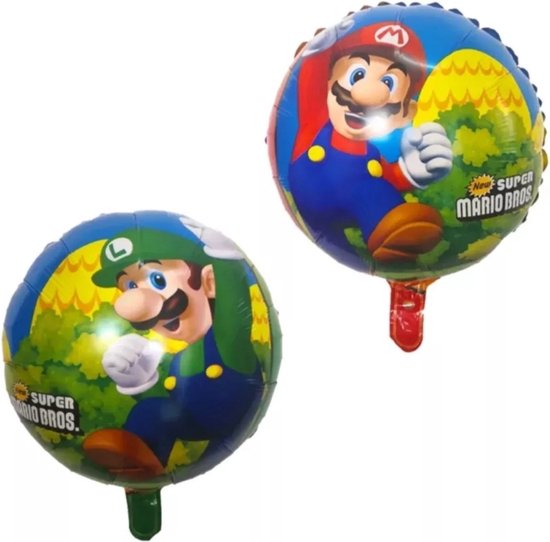 Mario en Luigi 2 folieballonnen 18 inch