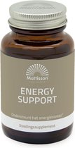 Mattisson - Energy Support - Zwarte Maca, Guarana, Cordyceps en Magnesium Malaat - Voedingssupplement Energieniveau - 60 Capsules