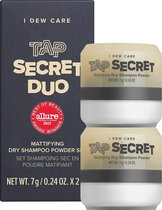I DEW CARE - Tap Secret Mattifying Dry Shampooing Powder - Shampooing sec - Cheveux anti-gras - Poudre sèche - Cheveux volume - Coffret cadeau - 2 pièces
