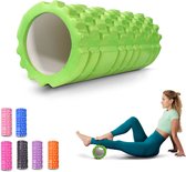 Mobiclinic® FitRoller - Foam Roller - Schuimroller en EVA-schuim - 14x33 cm - Pilates - Yoga - Rekoefeningen - Draagbaar - Multifunctioneel gebruik - Voor het hele lichaam - 3 Intensiteitsniveaus - Limoengroen