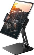 Tablet Stand iPad Stand Bureau Verstelbare Aluminium Legering, 360 Graden, Opvouwbaar, Compatibel met iPad 9/iPad Air 5/4/iPad Pro/iPad Mini6 Samsung Galaxy Tab S8/Z Fold 3 Surface Pro (4-14")