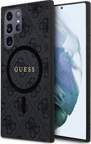 Guess 4G Back Case (MagSafe Compatible) - Samsung Galaxy S24 Ultra (S928) - Zwart
