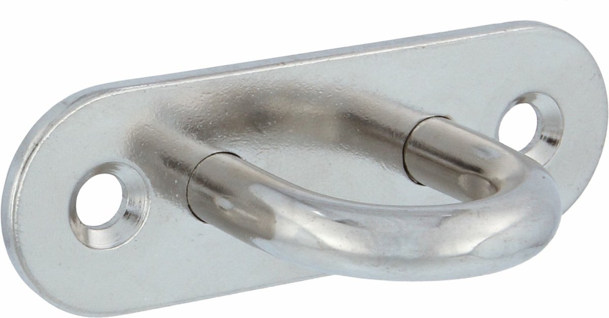 AMIG Oogplaat - 1x - 4.5 x 1.5cm - AISI 316 rvs - vastzetplaat - voor buiten