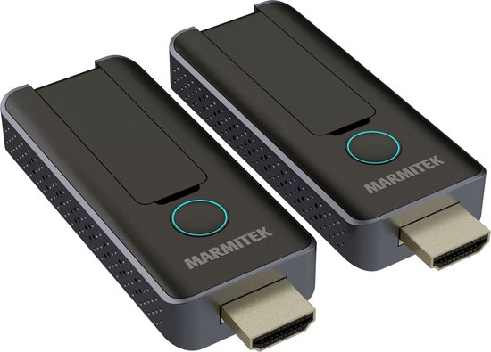 Marmitek STS1 - Draadloze HDMI kabel - Draadloos HDMI - Stuur draadloos je HDMI signaal door - Sluit een laptop draadloos aan op een beeldscherm - Draadloos presenteren