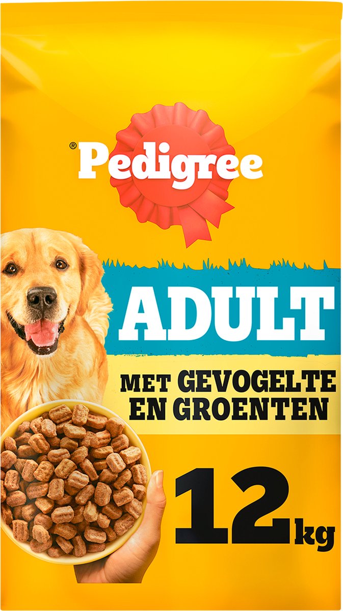 Pedigree Adult met gevogelte & groenten hondenvoer 12 kg