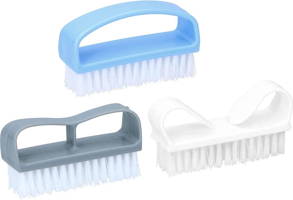 Narimano® nagelborstels set, mini-nagelborstelset, nagel handschrobborstel reinigingsborstel, vingernagelborstels