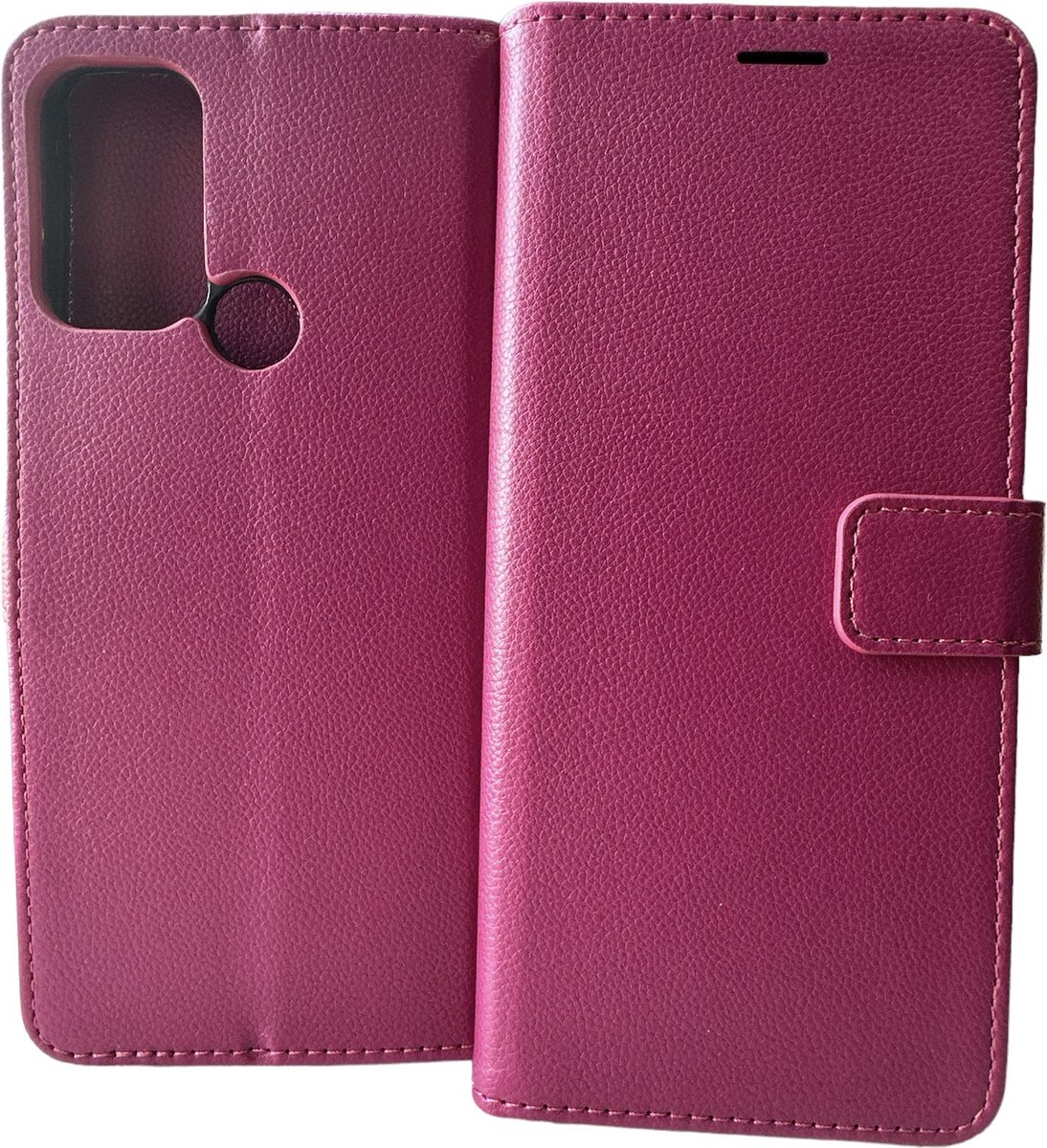 Portemonnee Book Case Hoesje Geschikt voor: Motorola Moto G60s roze