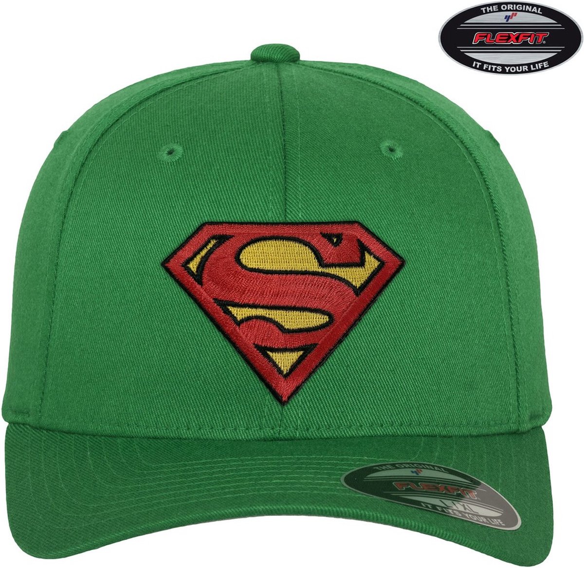 Superman Flexfit Cap Green-S/M
