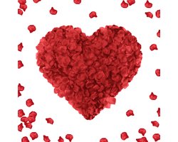 Valentijn Decoratie Rozenblaadjes Rood Romantische Versiering Herbruikbaar Duurzaam Rozen Bloemen Donker Rood 100 Stuks