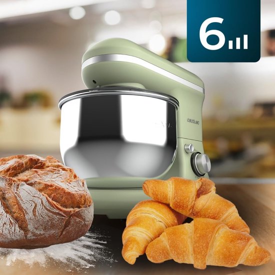 Cecotec Rühr- und Knetmaschine Cecomixer Merengue 5L 1200 Ice-Cream Grün. 1200 W, 5-Liter-Schüssel aus Edelstahl und Zubehör zum Schlagen und Kneten, inklusive Funktion zum Eiscreme machen van Cecotec — afbeelding 2