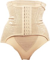 BamBella® Taille korset - ondergoed - maat XL - Sterk corrigerende Taille Korset onderbroek Bruin