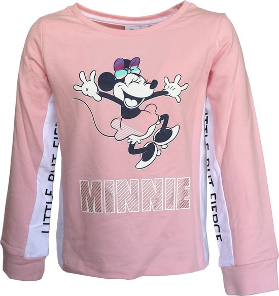 Disney Minnie Mouse Shirt - Lange Mouw - Roze - Maat 98 (3 jaar)