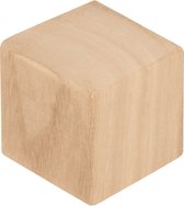 Artemio 6 kubussen 4 cm - hout