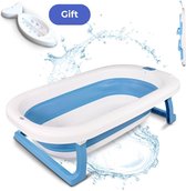 Mobiclinic - Forfait bain bébé - Baignoire enfant - Pliable - Antidérapant - Blauw - Thermomètre de bain - Sans mercure