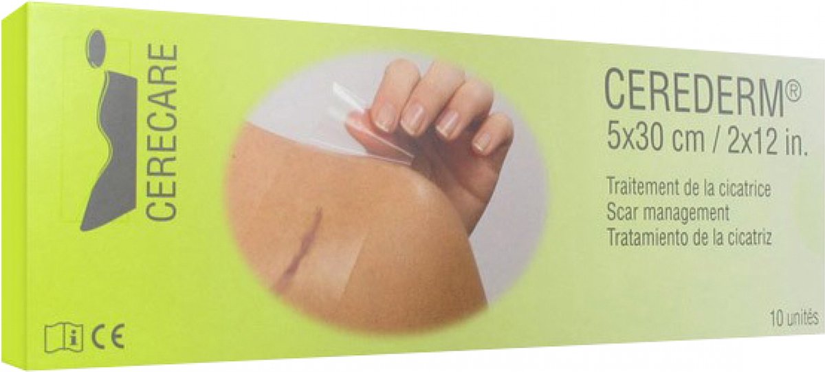Goedkoopste Cerecare Cerederm Rechthoekige Littekenbehandeling 5 x 30 cm 10 Eenheden