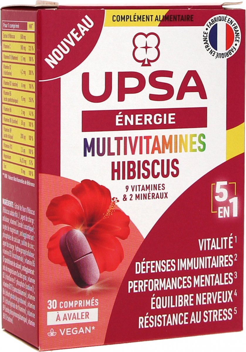 UPSA Multivitaminen Hibiscus 5in1 30 Tabletten