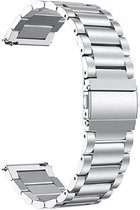 Metalen Horloge Band voor Garmin Forerunner 255 S | 18 mm | Armband - Polsband - Strap Bandje - Sportband - Horlogebandjes | Zilver