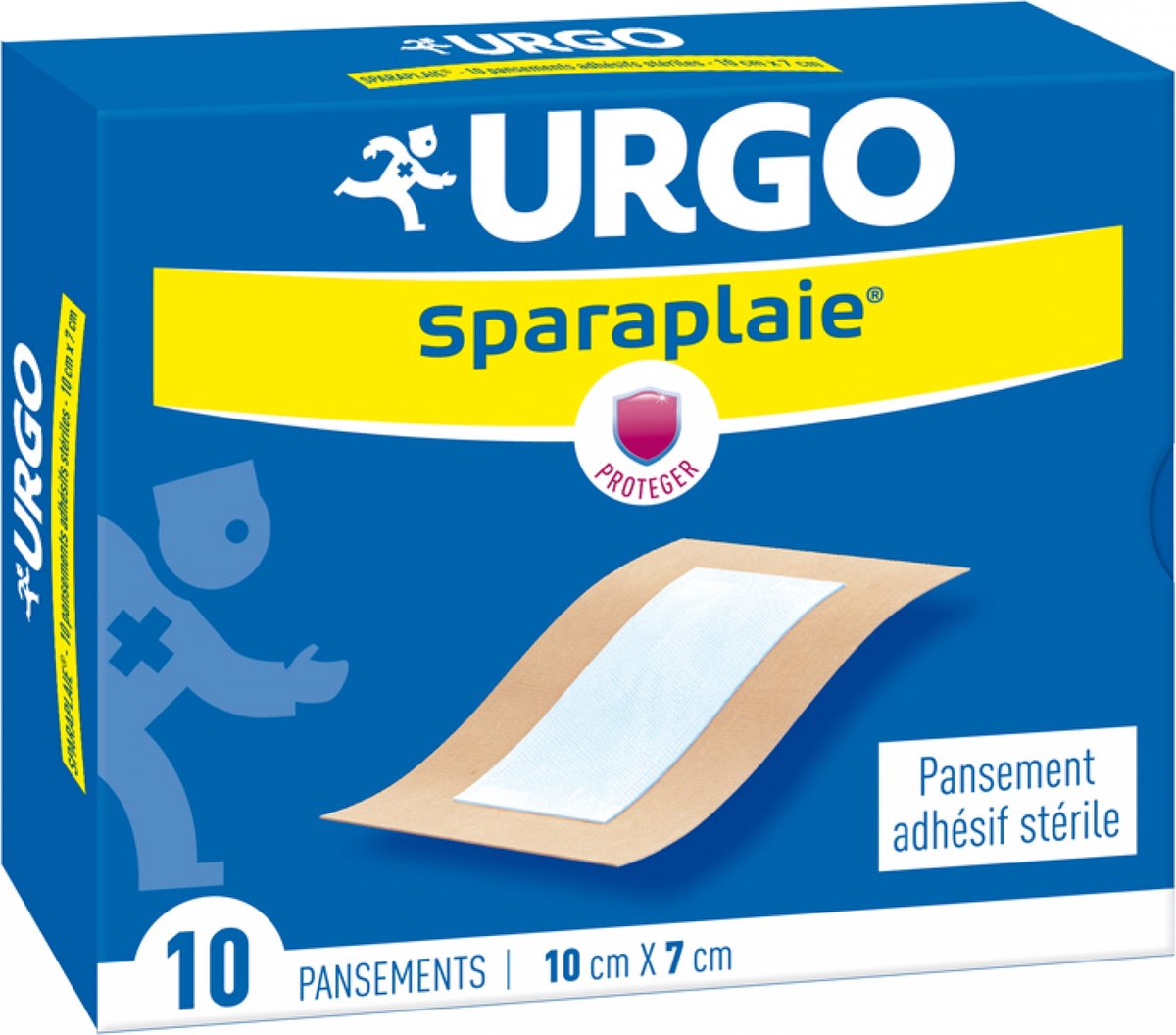 Goedkoopste Urgo Sparaplaie Steriel Klevend Verband 10 x 7 cm 10 Verbandmiddelen