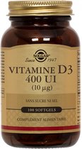Vitamin D3 Solgar 400 iu (100 Capsules)