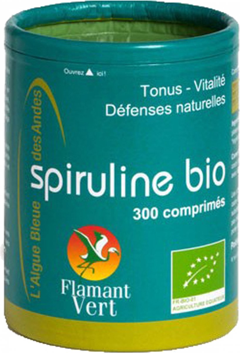 Goedkoopste Flamant Vert Spirulina 300 Biologische Tabletten van 500 mg
