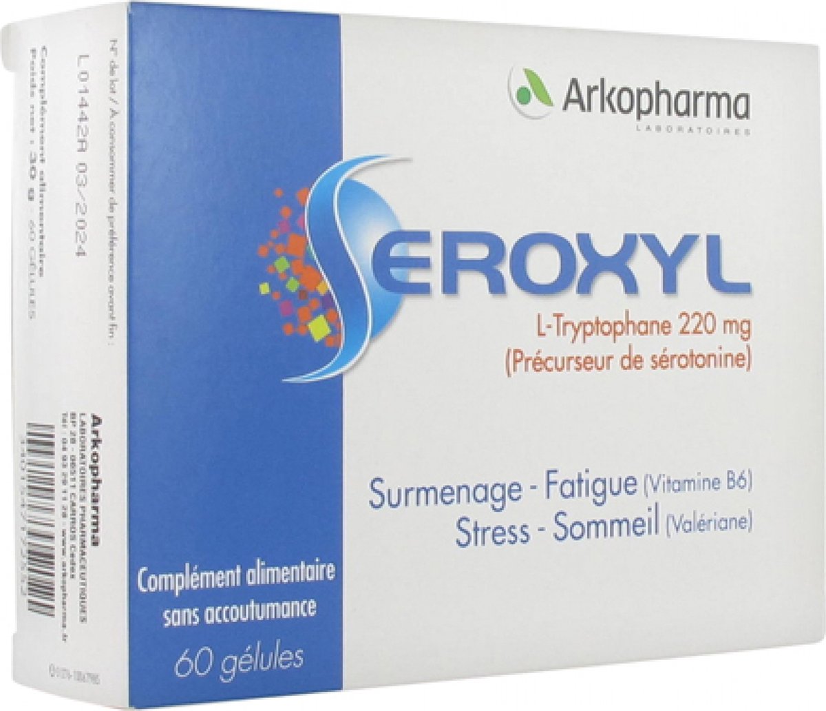 Goedkoopste Arkopharma Seroxyl Overwerk Vermoeidheid Stress Slaap 60 Capsules
