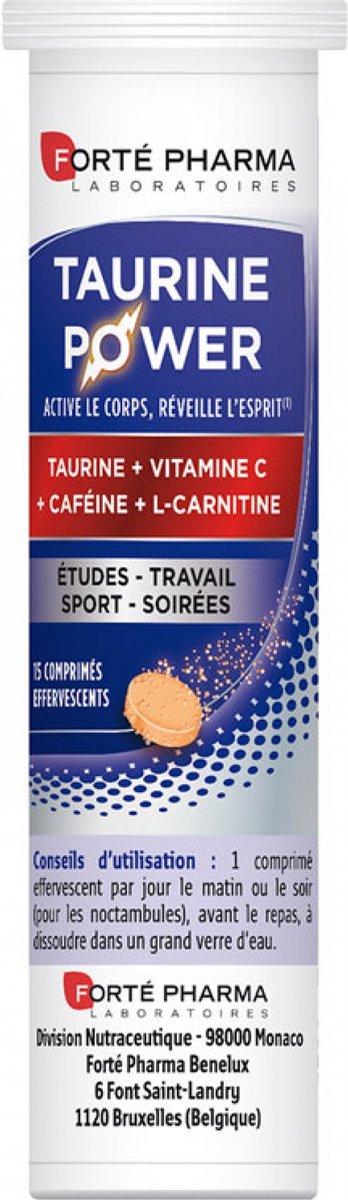 Goedkoopste Forté Pharma Taurine Power 15 Bruistabletten