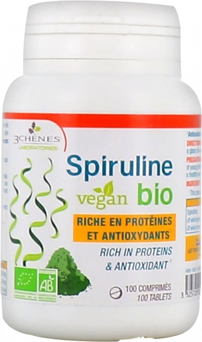 Les 3 Chênes Spirulina Bio 60 Tabletten