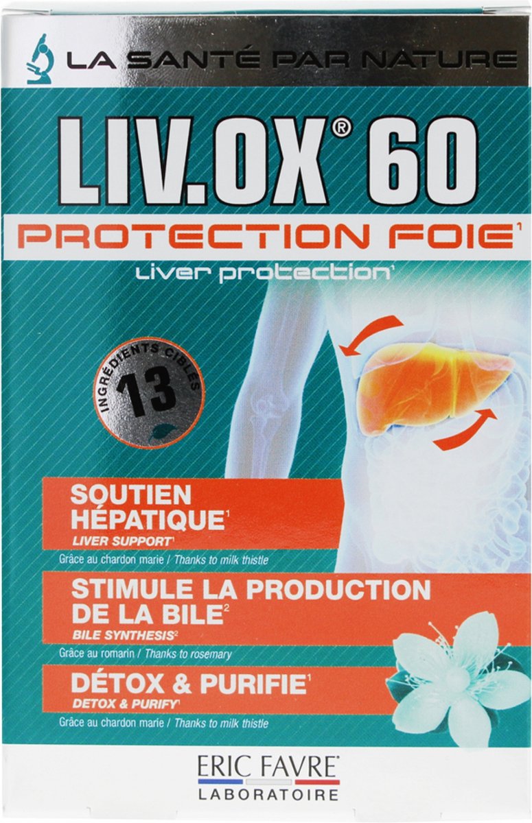 Goedkoopste Eric Favre LIV.OX 60 Leverbescherming 60 Tabletten